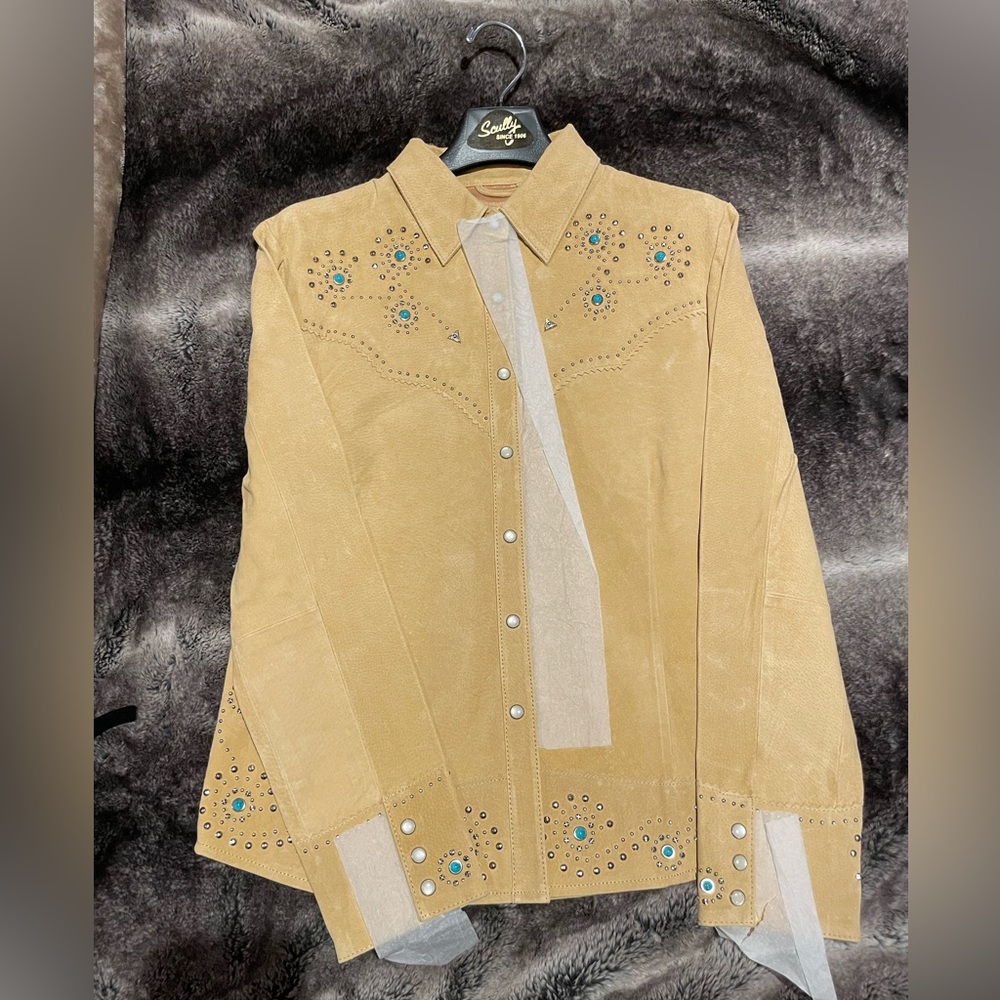 Scully Chamios Leather Shirt